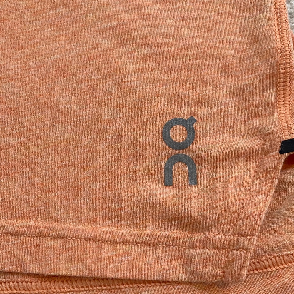 On Running Women's Orange Comfort T Athletic Top - Picture 2 of 12